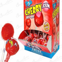 Pop cherry + gum 100 unidades