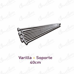 Varilla + Soporte 10 unidades