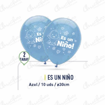 Lapel 10 balloons christening child