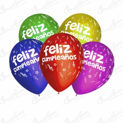 8 happy birthday balloons