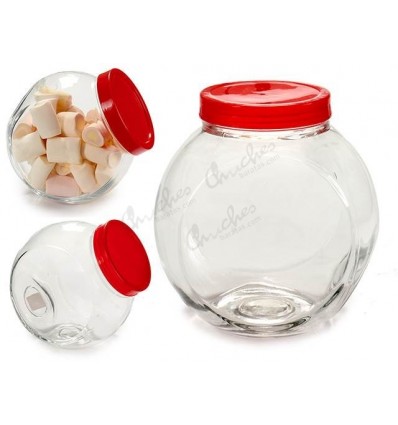 Tarro para dulces de cristal con tapa personalizable para decoración