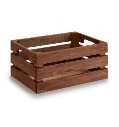 Brown wooden box 28x18x12 cm