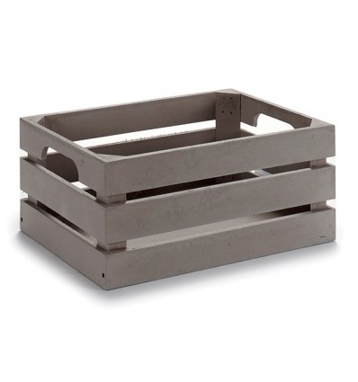 Gray wooden box 28x18x12 cm