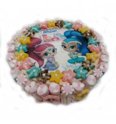Wafer cake Shimmer and Shine 28 X 8 cm