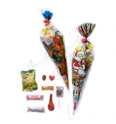 20 Christmas cone bag with jelly beans
