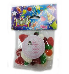 12 pink custom sweets bag