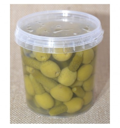 Pitted olive with gherkin 220 g