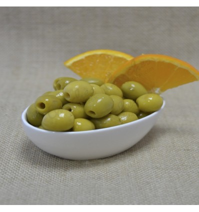 Pitted olive orange flavor