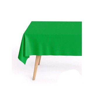 Green waterproof folded tablecloth 1.80 x 1.20 m