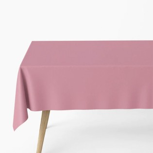 Pink waterproof plaid tablecloth 1.80x1.20 mt