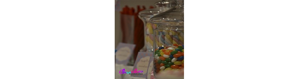 Mesas de chuches y dulces para comuniones, cumpleaños, online